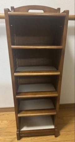 美品 アンティーク レトロ カリモク スリッパラック 2段 値下げ】karimoku カリモク家具 オールドカリモク スリッパ