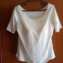 UNIQLO バレーネックT XL ホワイト