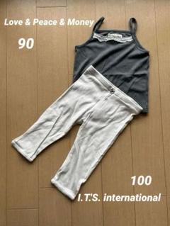 【お値下げ♪】Love & Peace & Moneyキャミセット90♡