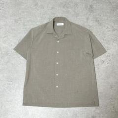 s2919 アダムエロペ オープンカラーシャツ 半袖 胸元ポケット メンズ