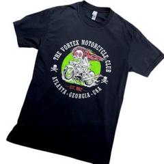 NEXT LEVEL ネクストレベル スカル 前後プリント Tシャツ 黒 S