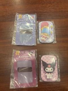 サンリオキャラクターズ　スクエア缶バッジ＆カバー　リトルツインスターズ