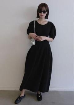 honey mi honey ジャカードオーガンディティアードワンピース ピンク organdie balloon ribbon one-piece