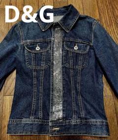 ☆ スパンコール D&G デニム ジャケット Gジャン スパンコール