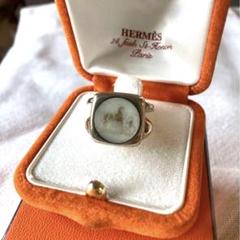 極美品 希少 研磨済 HERMES シェル ピンキーリング コロゾ - メルカリ