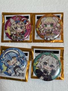 ねぽらぼ 缶バッジ 4種セット ジョイポリス ホロライブ - メルカリ