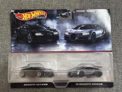 Hot Wheels Bugatti Veyron & Chiron 2台セット Amazon.com: Hot Wheels HKF52 Premium 2-Pack Bugatti Veyron