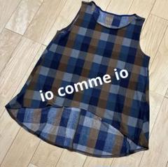 センソユニコ☆io comme ioノースリーブチュニック io comme io センソユニコ 花柄ノースリーブチュニック 薄手