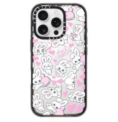 Casetify うさぎとハートiPhone16proケース