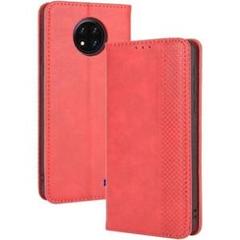Oukitel C19 ケース MARR スマホケース 手帳型 カバー レッド