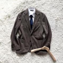 美品>BOGLIOLI dover ブラウン ウールカシミヤ ジャケット 46
