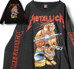 METALLICA スカルデザイン ロングスリーブTシャツ
