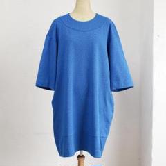 マリメッコ Marimekko ☆ キスキス ワンピース ブルー ドット 5分袖