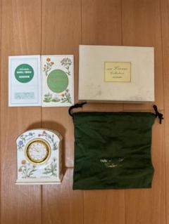 【箱入り　未使用】　ノリタケ  27㎝　皿時計　スタンド付　リンネ　花時計 箱入り 未使用】 ノリタケ 27㎝ 皿時計 スタンド付 リンネ 花