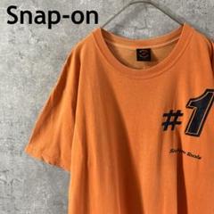 Snap-on USA製 Tシャツ #1 半袖　オレンジ　Mメンズ