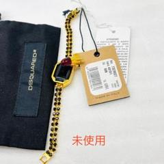 DSQUARED² ディースクエアード　ブレスレット　ゴールド　保存袋付 DSQUARED² ディースクエアード ブレスレット ゴールド 保存袋付