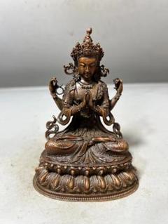 銅細工 自在観音像 仏像 装飾品 工芸品 美術品 置物 2025年最新】銅 観音像の人気アイテム - メルカリ