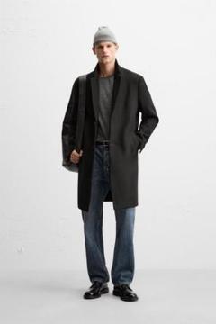 未使用❗️ZARA ダブルブレスト　ロングコート　ブラック　18FW ウール　XL 2025年最新】zara コート ウールブレンドの人気アイテム - メルカリ