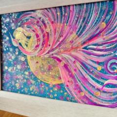 【マゼンタ♡鳳凰】開運絵画風水開運絵画縁起物結婚恋愛全体運 運気上昇のサムネイル