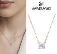 Swarovski スクエアカット ネックレス
