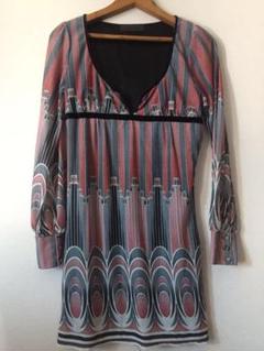 70年代 風 レトロ PUCCI ヴィンテージデザイン ワンピース チュニック