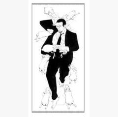 ウシジマくん原画展 加納の葬式帰りの丑嶋バスタオル 闇金ウシジマくん 原画展 20周年記念 加納の葬式帰りの丑嶋バス