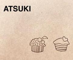 消しゴムはんこ。カップケーキのサムネイル