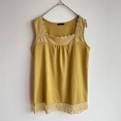 アトリエシックス ノースリーブ レース マスカード タンクトップ レーヨン