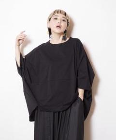 osmosis バッグロングコクーンプルオーバー黒のサムネイル