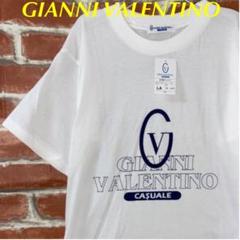 新品タグ付き GIANNI VALENTINO/フロントビックロゴ TEE