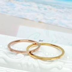 2点セット 1㎜ リング ステンレスリング ステンレス指輪 ピンキーリング ペア