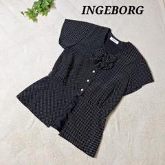 美品　INGEBORG ブラック 半袖ブラウス S 2025年最新】INGEBORG レディース 半袖 シャツ・ブラウスの人気