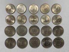古銭 世界の硬貨 韓国硬貨 韓国コイン 旧50、100ウォン 20枚 PR4