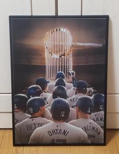 祝ドジャース大谷翔平 2024年MVP獲得！A3サイズポスターフレーム付き①