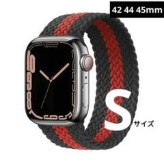 アップルウォッチ ベルト 42 44 45mm バンド145mm 伸縮素材