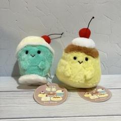 ぽってり喫茶　ぬいぐるみ　クリームソーダ　プリン　2体セット