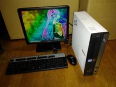 FMVゲーミングPC Coer i3 3.3GHz モニタ 一式