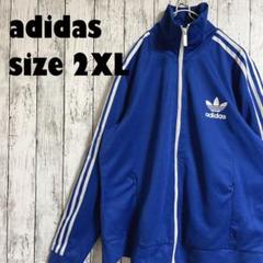 【匿名配送】adidas 花柄 裏地 トラックジャケット ジャージ OT ブルー アディダスオリジナルス トラックジャケット ジャージ ブルー M
