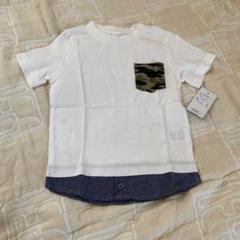 新品　タグ付　 迷彩ポケット Tシャツ 100