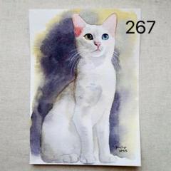 「白猫」アクリル画 原画 SM キャンバス 額なし インテリアアート 白猫魔法使い」SMサイズ額付きアート作品 アクリル画原画 猫