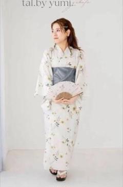 新品【ベージュ×桜柄】yumi コラボ 浴衣 5点セット しまむら 新品【ベージュ×桜柄】yumi コラボ 浴衣 5点セット しまむら
