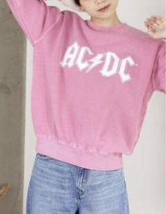 GOOD ROCK SPEED】ACDC ロゴスウェットピンク