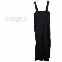 【UNIQLO】サロペット オーバーオール ワイドストレート 肩紐調節可能