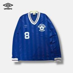 80s 90s UMBRO ￼USA製 vintage ゲームシャツ ブルー