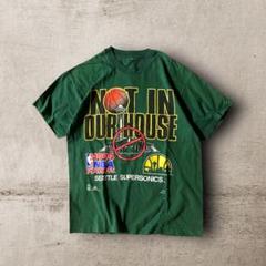 USA古着94年製vintage NBAシアトル・スーパーソニックスTシャツ緑M