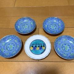 小皿 美濃焼 庫山窯 青華緑彩 九谷焼 一香窯 - メルカリ