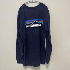 patagonia 長袖 Tシャツ ロンT ネイビー XLサイズ