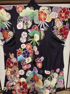 【SALE】 松竹梅 花々 華文振袖 身丈169 - メルカリ 着物・浴衣