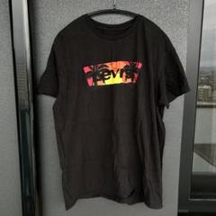 リーヴァイス REVIS Tシャツ 部屋着 古着 Mサイズ 黒 ブラック 半袖