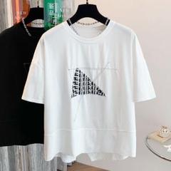 Tシャツ レディース 夏物 カジュアルI 着痩せ 大きいサイズ ゆったり